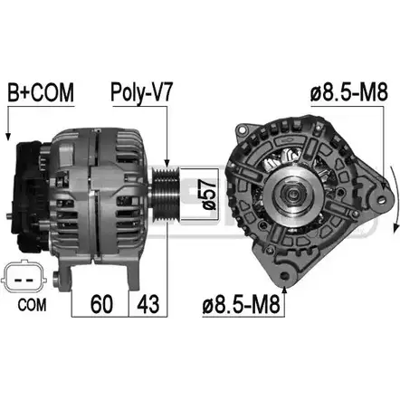 Генератор MESSMER DQ3MJ2 X3P VZ 209097 1226077217 изображение 0