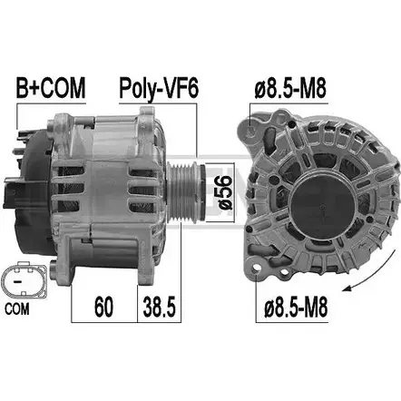 Генератор MESSMER GCGKZ9 1226078209 209230 SZH5T CZ изображение 0