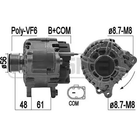 Генератор MESSMER 1226078437 0QR BI7 209271 OBT50K