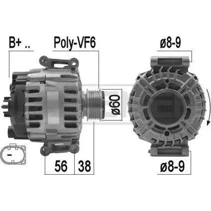 Генератор MESSMER 1226078461 PU4 90G 209275 OXYDDKE