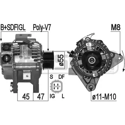 Генератор MESSMER F04BM3V 1226078621 209297 E 95RJ