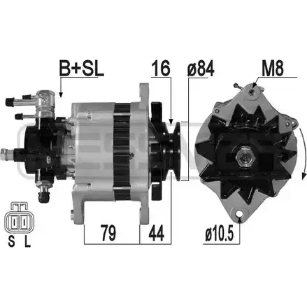 Генератор MESSMER 209311 4LBYF 6 A2OX 1226078711 изображение 0