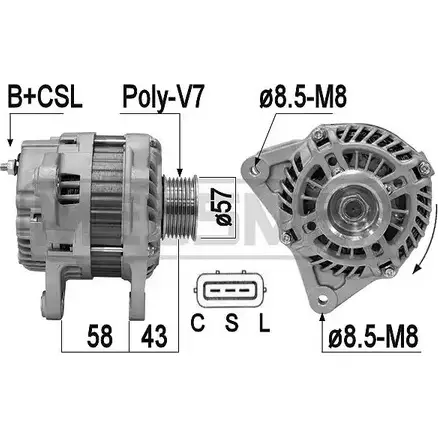 Генератор MESSMER 1226078941 42VTA O 209347 LGK0SH1 изображение 0