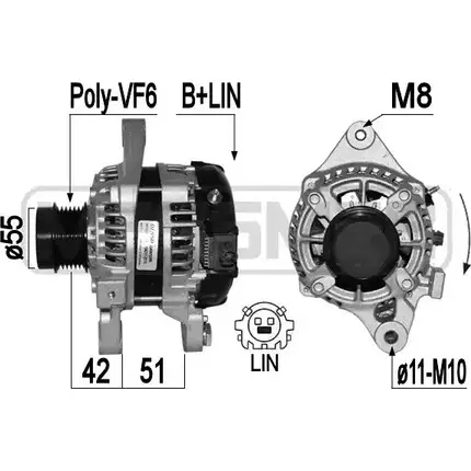 Генератор MESSMER UAH5V 1226079891 IRDT Z5S 209451