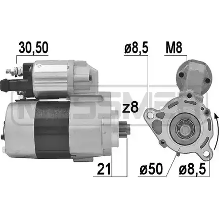 Стартер MESSMER 220892 8TM78AK 1226124391 RM ARZU