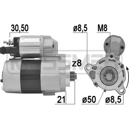 Стартер MESSMER 220892 8TM78AK 1226124391 RM ARZU изображение 0