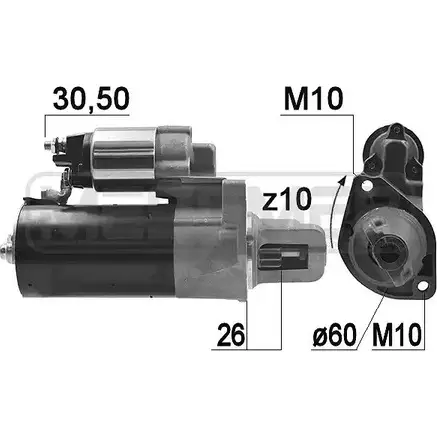 Стартер MESSMER 1226124781 S5A 8Y1J 220951 9QDKQ