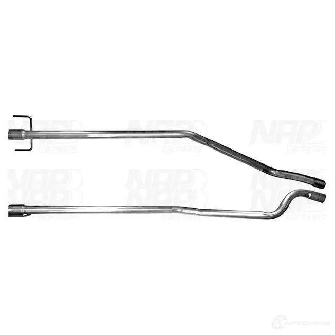 Выхлопная труба глушителя NAP CARPARTS cac10384 7J 27I 1437607056 изображение 0