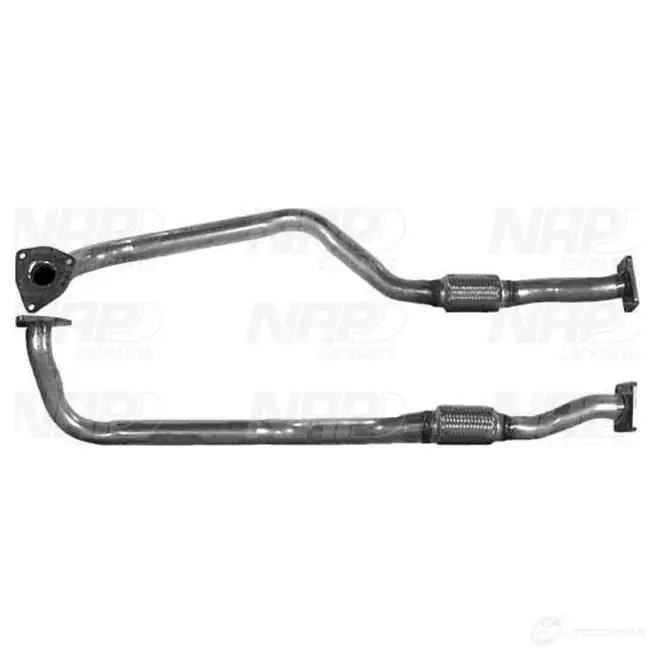 Выхлопная труба глушителя NAP CARPARTS 9O6AU 1 caf10239 1437612441