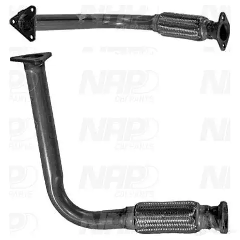 Выхлопная труба глушителя NAP CARPARTS caf10394 1437609814 0AXCUB S