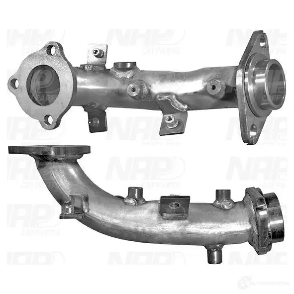 Выхлопная труба глушителя NAP CARPARTS 1437609746 cac10241 1WZ DP4O