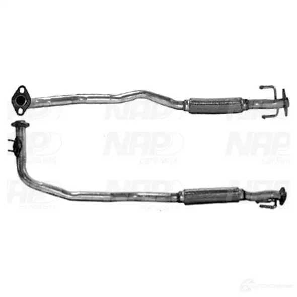 Выхлопная труба глушителя NAP CARPARTS 1437609752 caf10256 X59Y 1