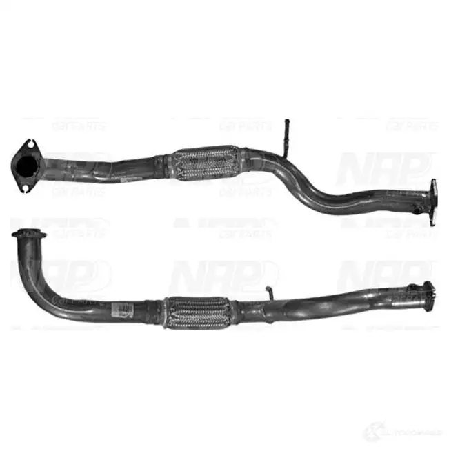 Выхлопная труба глушителя NAP CARPARTS 1437609393 caf10391 X 20VP