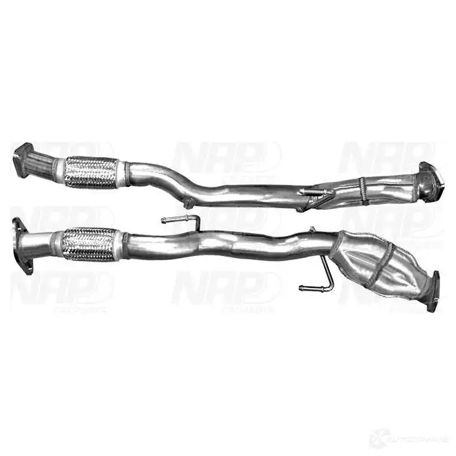 Выхлопная труба глушителя NAP CARPARTS 1437605800 3FA XOR0 cac10277