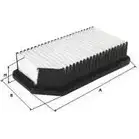 Воздушный фильтр UNIFLUX FILTERS V57T0 XA1027 VN9BJ HT 1227153193