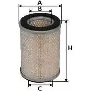 Воздушный фильтр UNIFLUX FILTERS 1227158307 XA1237 MRSNW 0 3PVMHR