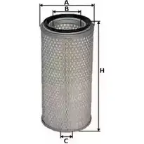 Воздушный фильтр UNIFLUX FILTERS V WVQHS 1227164445 XA1495 3O00PO