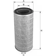 Воздушный фильтр UNIFLUX FILTERS A 1280 U2SVH XA352 1227169327