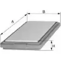 Воздушный фильтр UNIFLUX FILTERS XA603 1227173075 YIXRKVX 9MWMY2 N