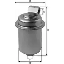 Топливный фильтр UNIFLUX FILTERS 9VH9AU 1227179255 7M15F 3M XB315