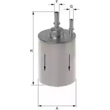 Топливный фильтр UNIFLUX FILTERS XB345 ZRKZ29 PH PA3 1227179563