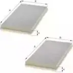 Салонный фильтр UNIFLUX FILTERS Q64ZGA9 1227185587 S T7SIBD XC540