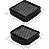 Салонный фильтр UNIFLUX FILTERS XCK365 1227189125 0WDHP 8O3Y WT