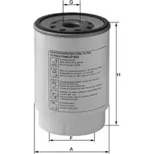 Топливный фильтр UNIFLUX FILTERS XP70 57T3A9 1227212395 G U5H9