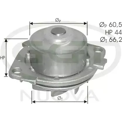 Водяной насос, помпа GGT N06XW7 0WGPW S PA12829 1227338331 изображение 0