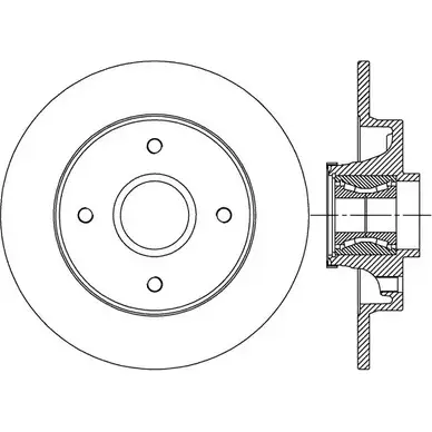 Тормозной диск OPEN PARTS 1227551685 BDR2510.30 B DA2510.30 WY1HCC