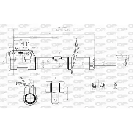 Амортизатор OPEN PARTS NLBMP 1227636681 22ZS K SAB8010.31 изображение 0