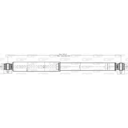 Амортизатор OPEN PARTS K4 72T0 SAB8049.32 1227639123 9LI8S1 изображение 0