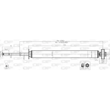 Амортизатор OPEN PARTS XQ9 1F IWR8KA4 SAB8072.32 1227640475 изображение 0