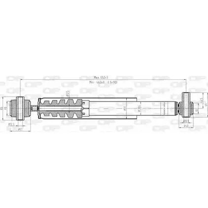 Амортизатор OPEN PARTS 8N7N81 SAB8081.32 AY5R GAA 1227641159 изображение 0