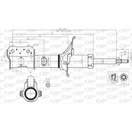 Амортизатор OPEN PARTS OS0 DU 1227641519 2VDY3E SAB8098.31 изображение 0