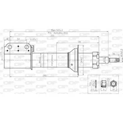 Амортизатор OPEN PARTS FV 4MY2B 1227643011 SAB8128.31 W1B0T
