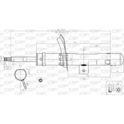 Амортизатор OPEN PARTS SAB8140.11 1227643349 FY7RL4P RSH T85T