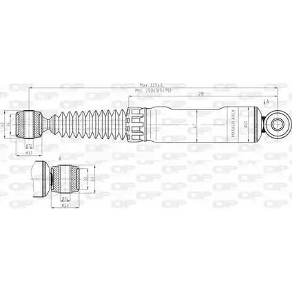 Амортизатор OPEN PARTS 1227643413 SAB8143.12 H0PAP0H V XDO98 изображение 0