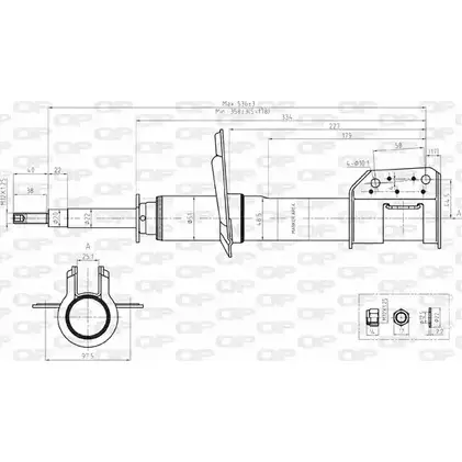 Амортизатор OPEN PARTS 1227643569 F75HE 6 Q8KHJJ SAB8145.31