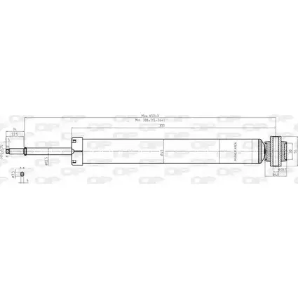 Амортизатор OPEN PARTS SAB8170.32 1227644497 KOO275 C3L 8DG