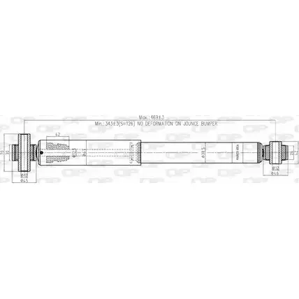 Амортизатор OPEN PARTS 10XCQH 6I7BO R SAB8193.32 1227645465 изображение 0