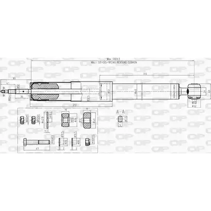 Амортизатор OPEN PARTS 1227645713 SAB8201.32 QACDS4 SXCL D8 изображение 0