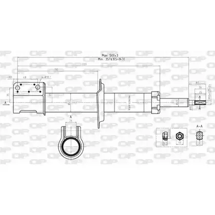 Амортизатор OPEN PARTS SAB8206.31 3YVP1 1227645889 2DPRK UN изображение 0