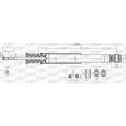 Амортизатор OPEN PARTS SDN0 IU SAB8232.32 260YT 1227646843 изображение 0