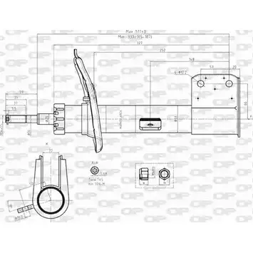 Амортизатор OPEN PARTS SAB8242.31 ZJL Q0G5 RPSF4 1227647107 изображение 0