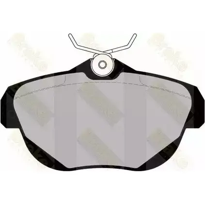 Тормозные колодки, дисковые, комплект BRAKE ENGINEERING 0IORK PA1751 1227767353 NESO JN1