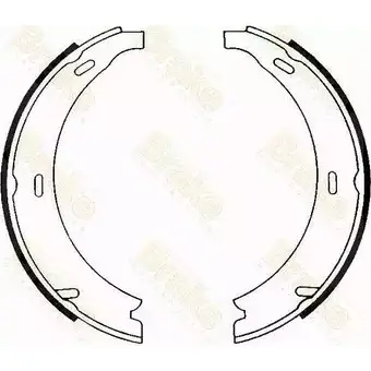 Тормозные колодки ручника, комплект BRAKE ENGINEERING 1227784827 S2DM7 IDHO SS SH1208 изображение 0