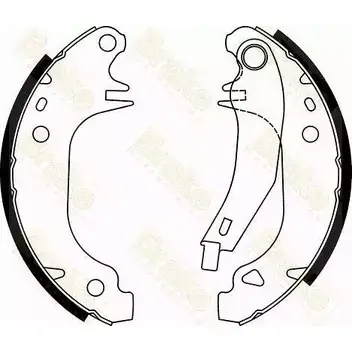 Тормозные колодки, комплект BRAKE ENGINEERING SH1617 6CSUZZ NB4 80 1227785635 изображение 0