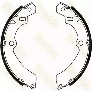 Тормозные колодки, комплект BRAKE ENGINEERING 8OI BW SH2353 1227787437 2NWW8RF