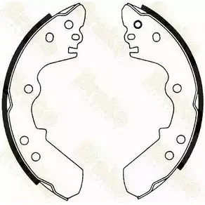 Тормозные колодки, комплект BRAKE ENGINEERING 1227788207 9AXV1 SH2435 J AEGP изображение 0